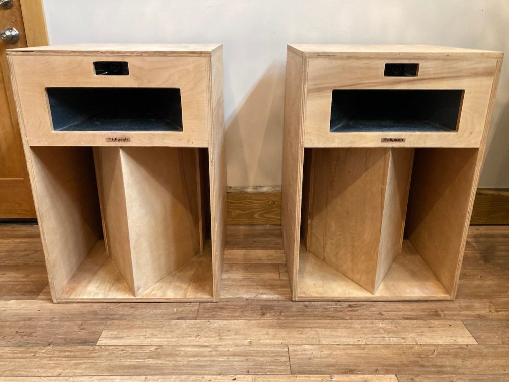 SOLD Klipsch La Scala Speakers 1974 Series Raw Birch Portland