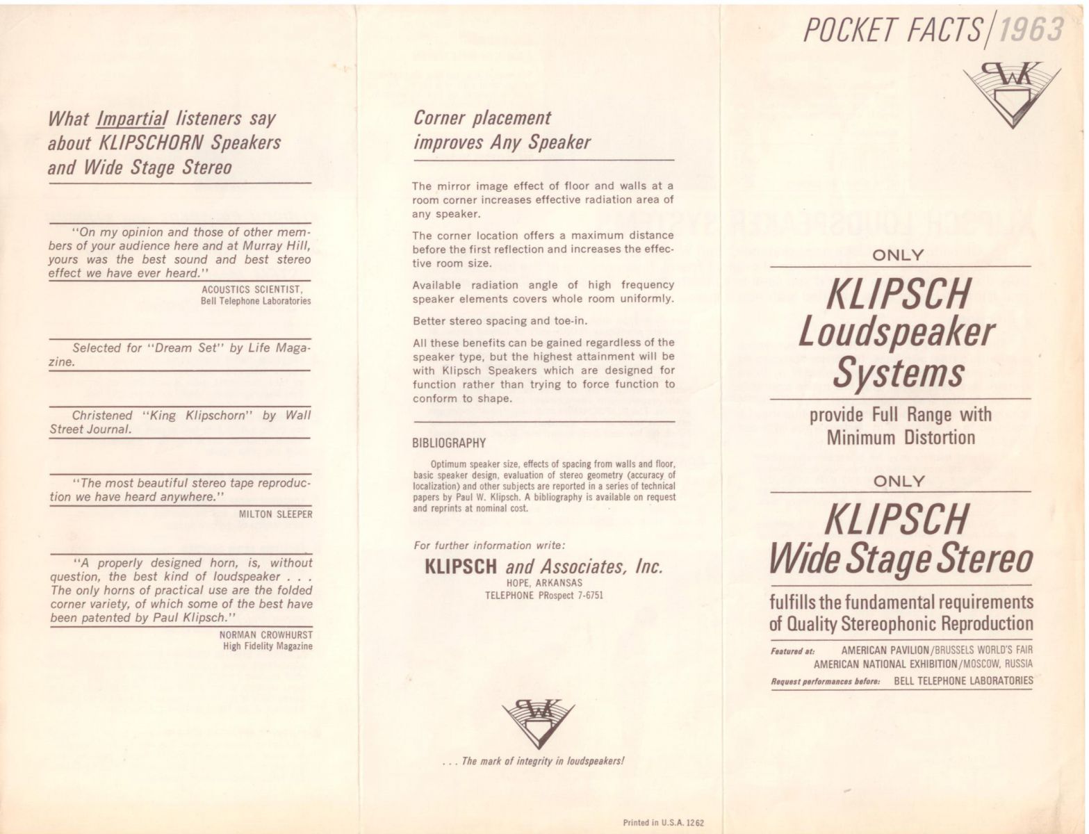 P1 Pocket Facts 1963