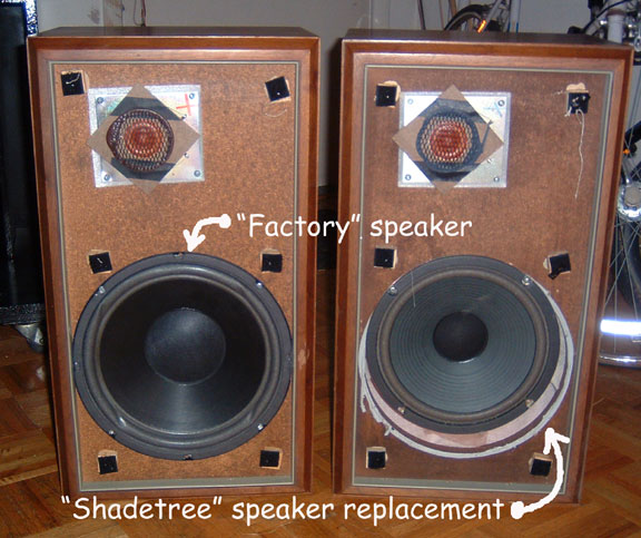 original large advent speaker impedance