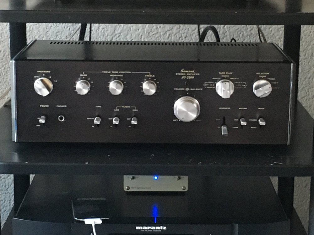 Sold: Sansui AU-5500, Restored, Price Drop Inc. Shipping - Garage Sale