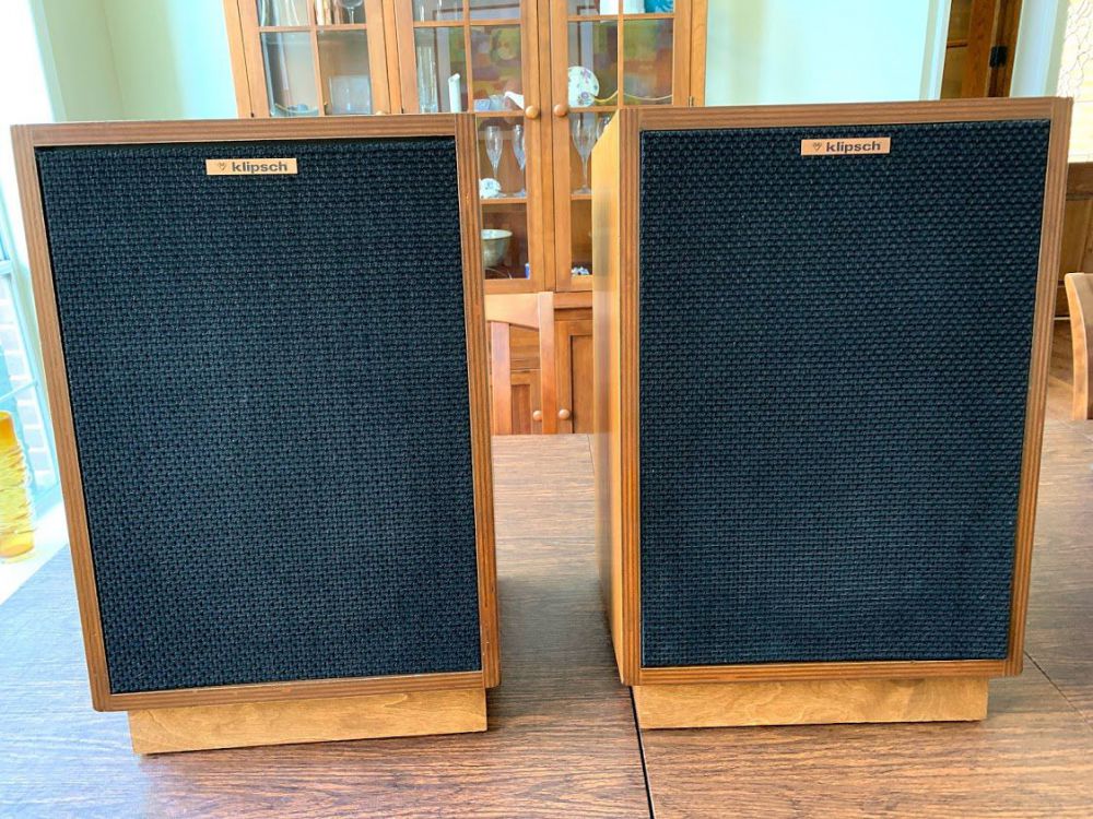 Vintage 1982 Klipsch Heresy HBR Speakers in Birch - Garage Sale - The ...